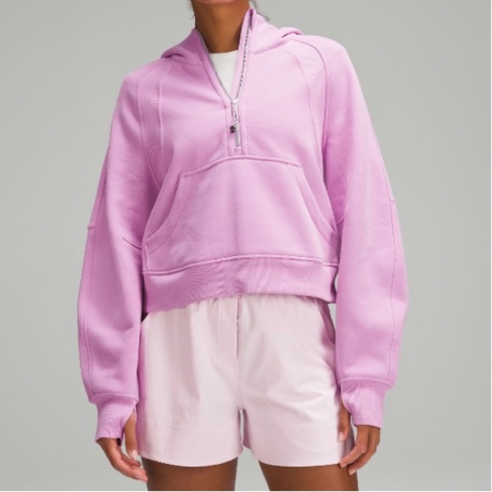 Lululemon Scuba Oversized Half Zip Dahlia Mauve